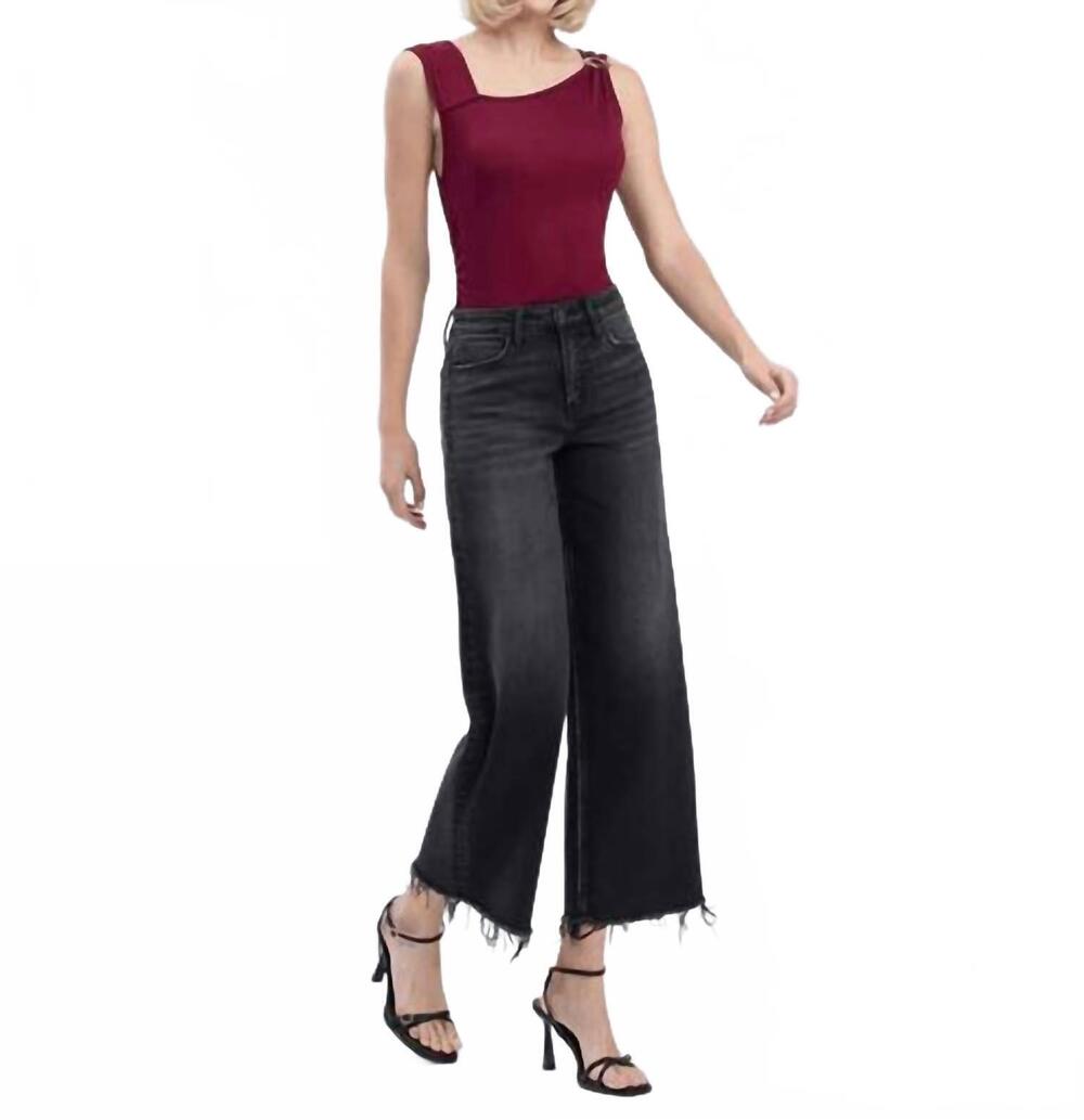 NEW FLYING MONKEY high rise waist stylized jean in black